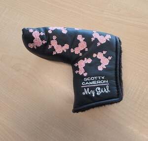 Scotty Cameron 2002 My Girl Poodles Black and Pink Blade Putter Headcover Rare!